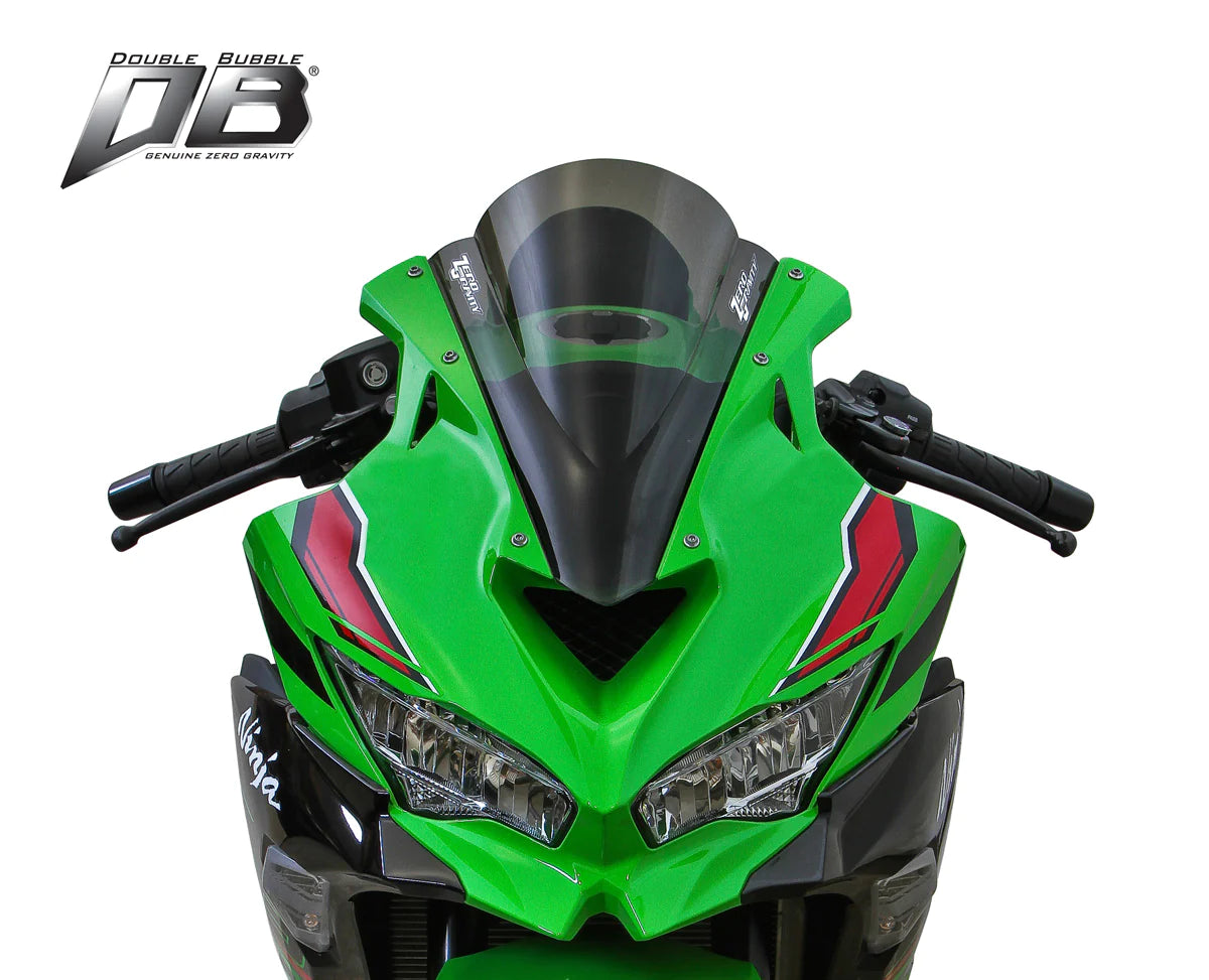 ZEROGRAVITY Kawasaki ZX25R / ZX25RR / ZX4RR Double Bubble Light Smoke