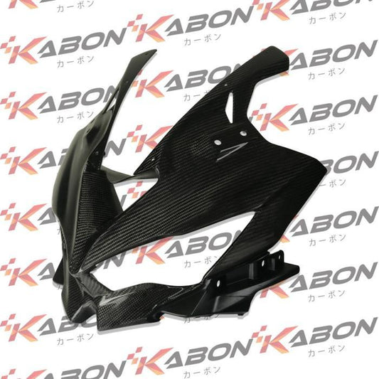 KABON Kedok Fairing Depan Carbon Kawasaki ZX25R, ZX25RR, ZX4R, ZX4RR Lapis Karbon Kevlar