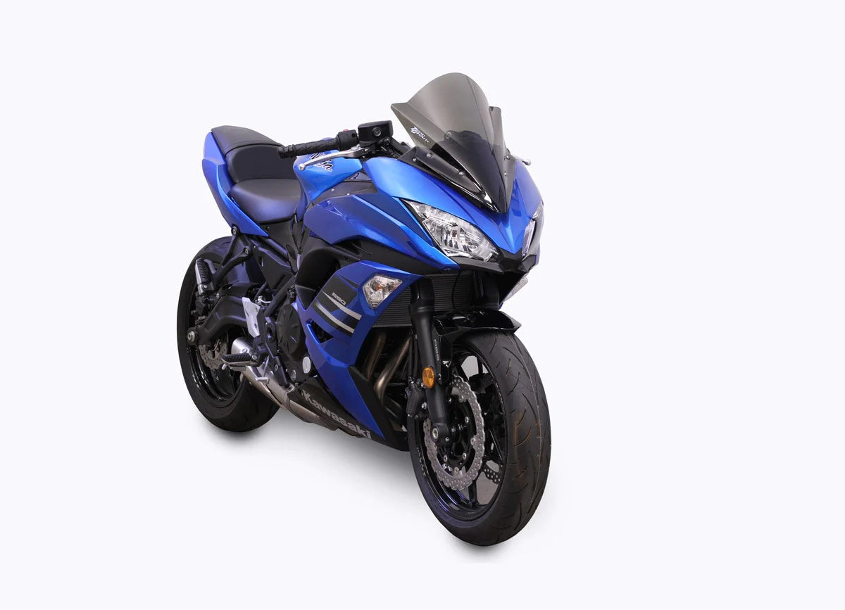 ZEROGRAVITY Windscreen Kawasaki Ninja 650 17-19 Double Bubble Light Smoke
