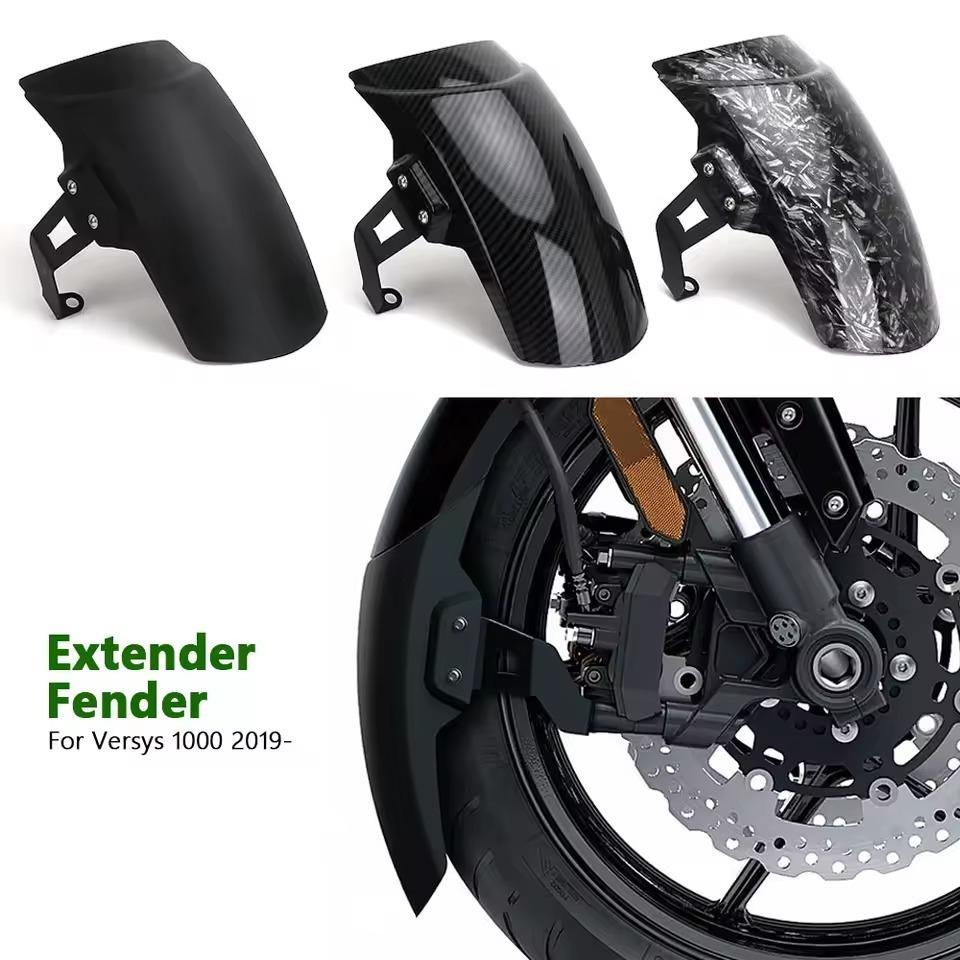 MOTOPLASTA Fender Extender Kawasaki Versys 1000 19-Up Sambungan Spakbor Depan