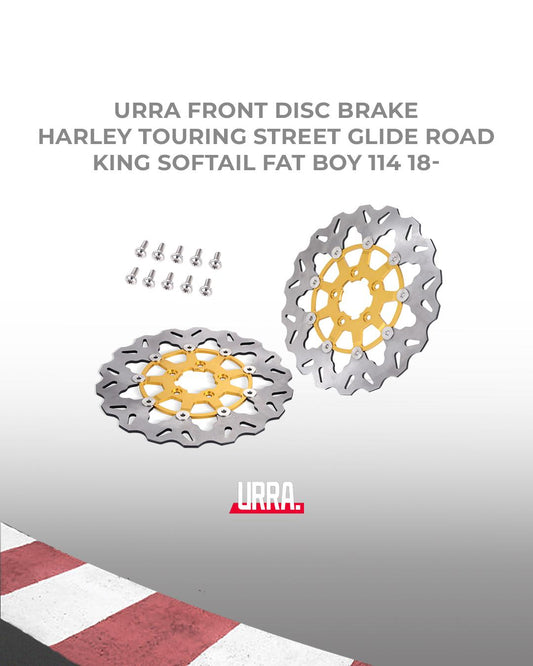 URRA Cakram Depan Front Disc Brake Cakram Harley Touring, Street Glide, Road King, Softail, Fat Boy 114 18-Up