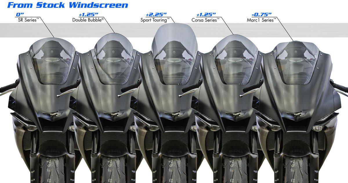 ZEROGRAVITY Yamaha YZF R1 / R1M 2020-Up Double Bubble Light Smoke