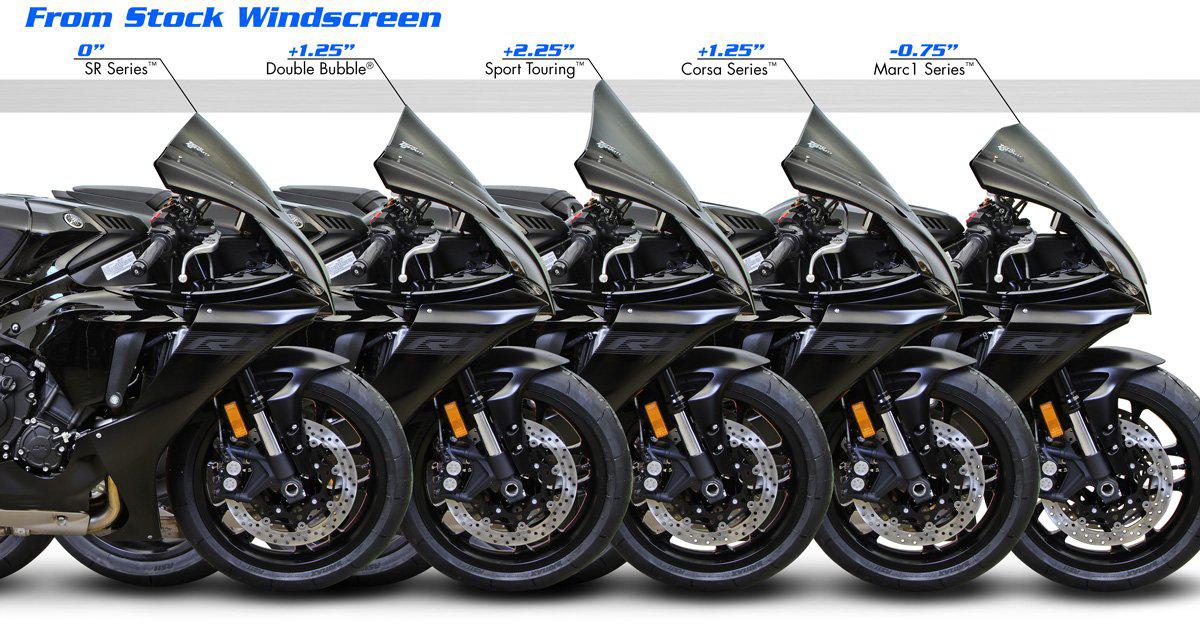 ZEROGRAVITY Yamaha YZF R1 / R1M 2020-Up Double Bubble Light Smoke
