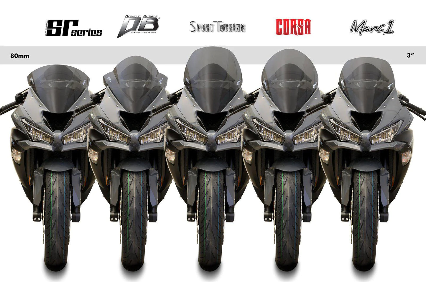 ZEROGRAVITY Kawasaki ZX6R / ZX636 19-23 Double Bubble Light Smoke