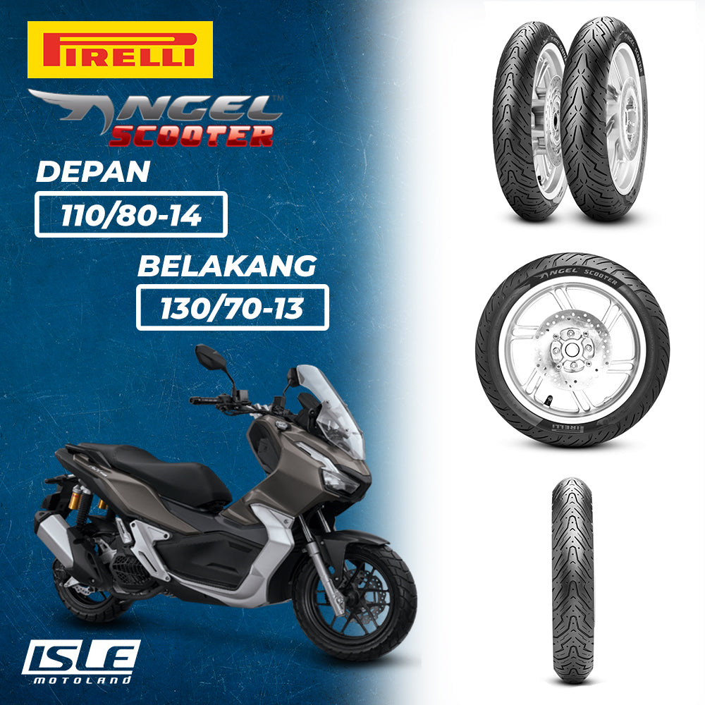 PIRELLI Angel Scooter Front 110/80-14 & Rear 130/70-13