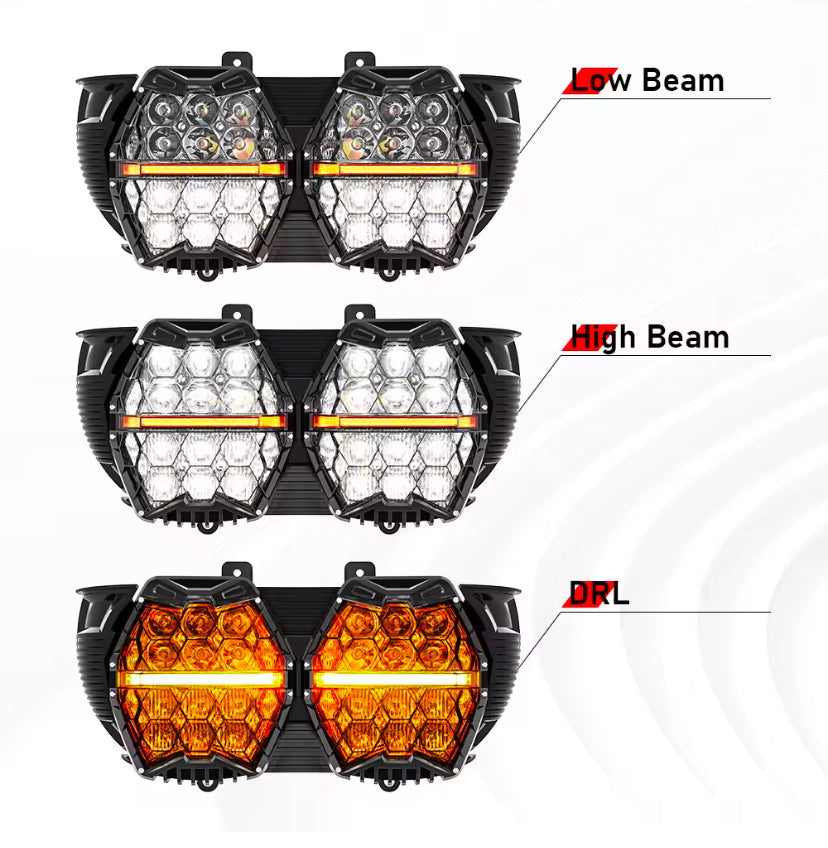 INTELLIGHT Headlamp Harley Davidson LED Touring Road Glide 15-Up