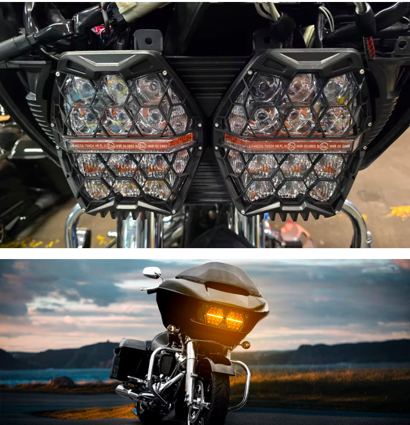 INTELLIGHT Headlamp Harley Davidson LED Touring Road Glide 15-Up