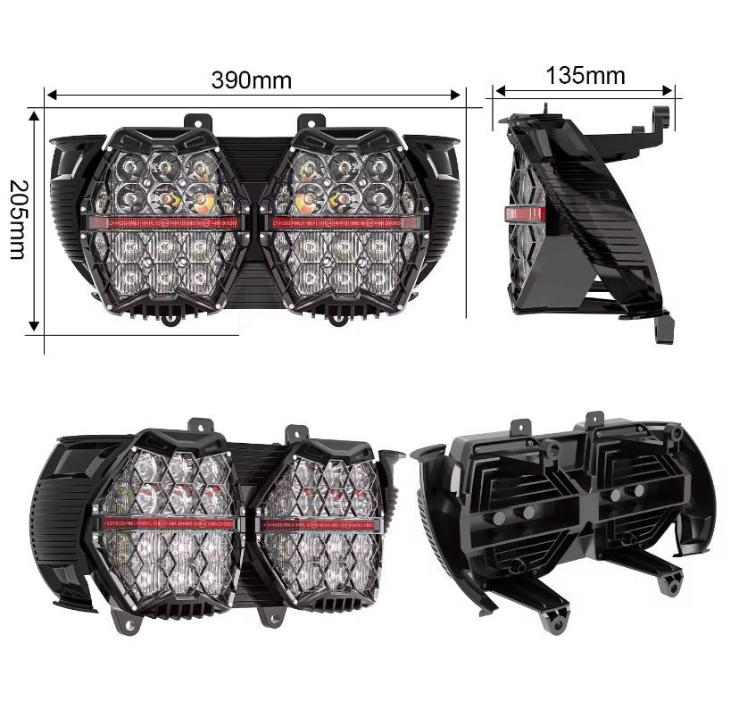 INTELLIGHT Headlamp Harley Davidson LED Touring Road Glide 15-Up