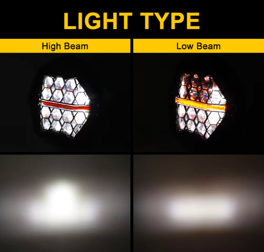 INTELLIGHT Headlamp LED Harley Davidson Touring & Universal 7 Inch