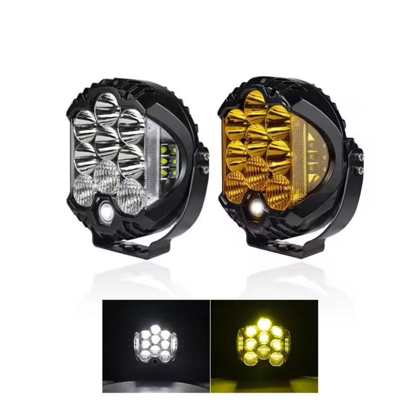 INTELLIGHT LP9 Automotive LED Headlamp 90W DRL 3W With Strobo Off Road Light Near Field / Metafield