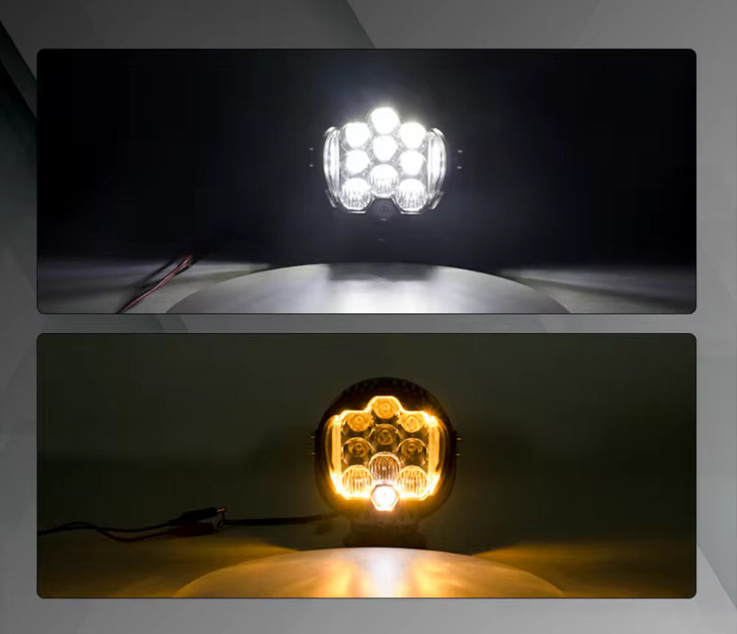 INTELLIGHT LP9 Automotive LED Headlamp 90W DRL 3W With Strobo Off Road Light Near Field / Metafield