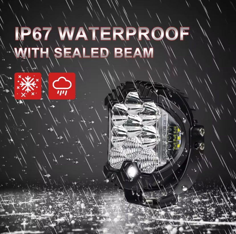 INTELLIGHT LP9 Automotive LED Headlamp 90W DRL 3W With Strobo Off Road Light Near Field / Metafield