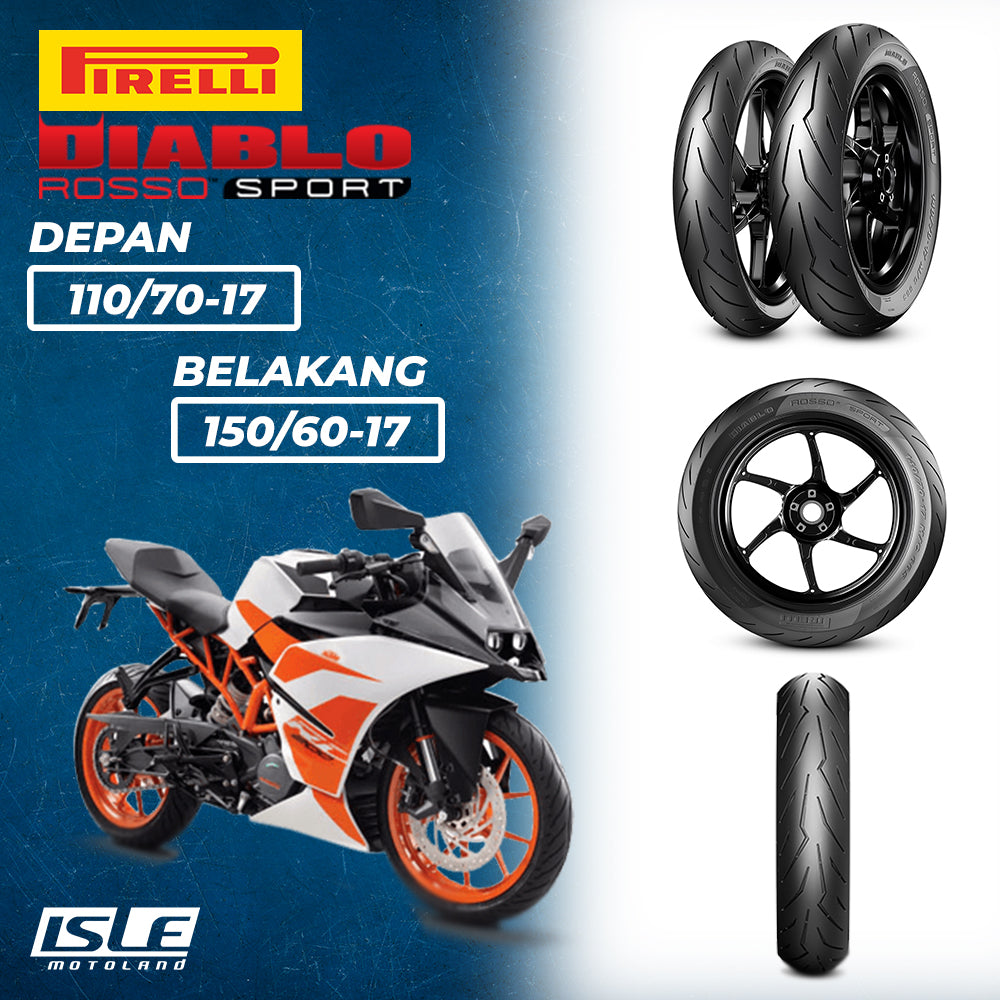 PIRELLI Diablo Rosso Sport Front 110/70-17 & Rear 150/60-17