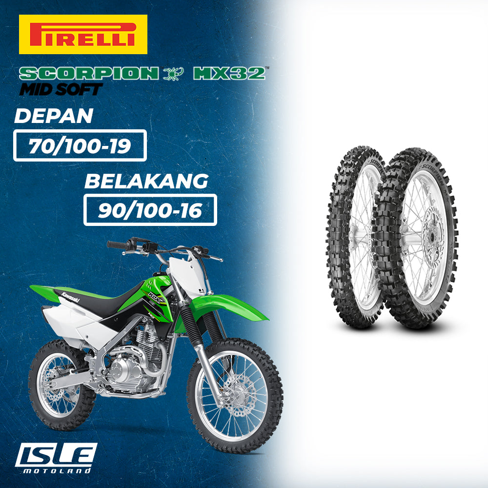 PIRELLI Scorpion MX32 Mid Soft Front 70/100-19 & Rear 90/100-16
