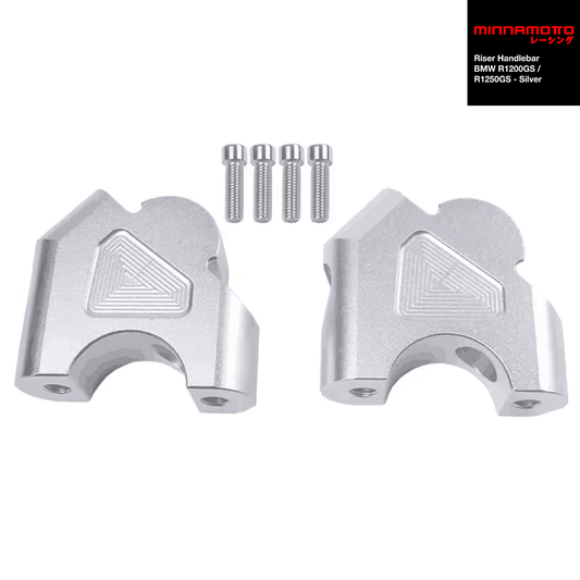 MINNAMOTO Riser Handlebar BMW R1200GS R1250GS – Silver