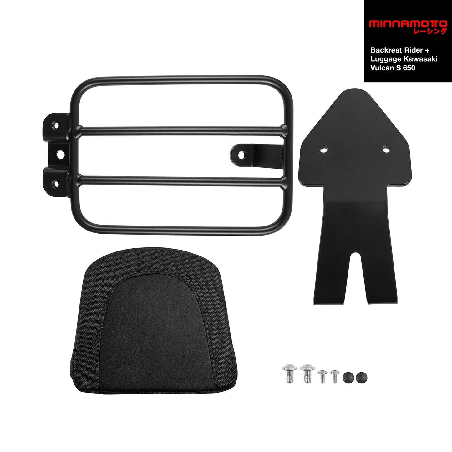 MINNAMOTO Backrest Rider + Luggage Kawasaki Vulcan S 650