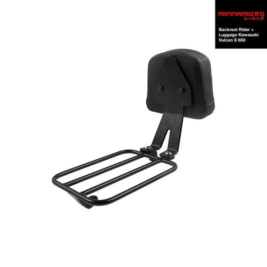 MINNAMOTO Backrest Rider + Luggage Kawasaki Vulcan S 650