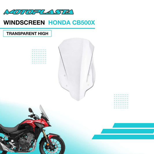MOTOPLASTA Windscreen Honda CB500X Transparent High