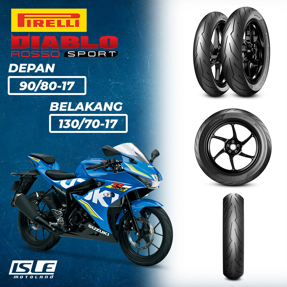 PIRELLI Diablo Rosso Sport Front 90/80-17 & Rear 130/70-17