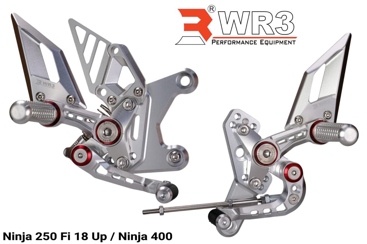WR3 RS Footstep Underbone Rearset Racing Kawasaki Ninja 250 FI 18- Up / Ninja 400
