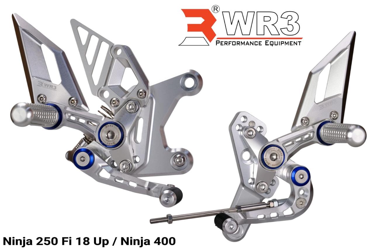 WR3 RS Footstep Underbone Rearset Racing Kawasaki Ninja 250 FI 18- Up / Ninja 400