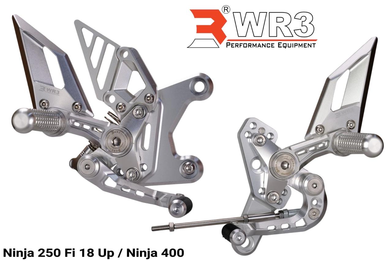 WR3 RS Footstep Underbone Rearset Racing Kawasaki Ninja 250 FI 18- Up / Ninja 400