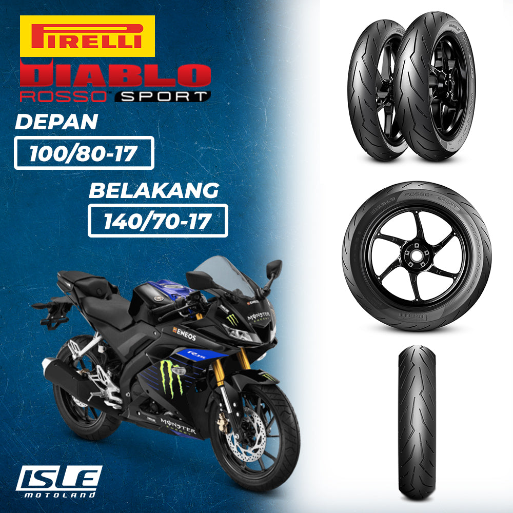 PIRELLI Diablo Rosso Sport Front 100/80-17 & Rear 140/70-17