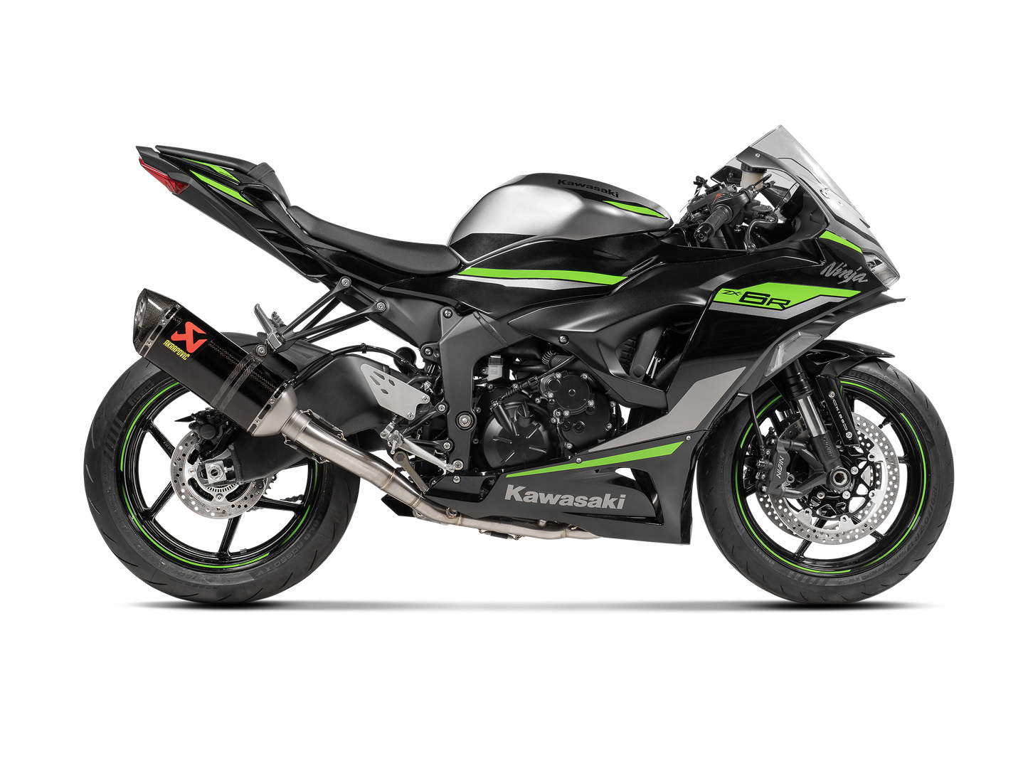 AKRAPOVIC Exhaust Kawasaki ZX6R / ZX636 25' Full System Carbon Racing Line