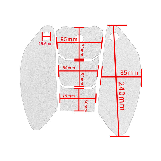 PROF.COMFORTO Side + Center Tank Pad Yamaha R1 09-14