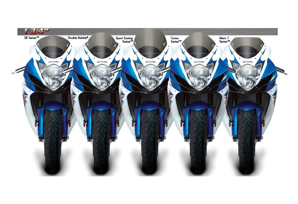 ZEROGRAVITY Windscreen Suzuki GSXR 600 / 750 11-Up Double Bubble Light Smoke