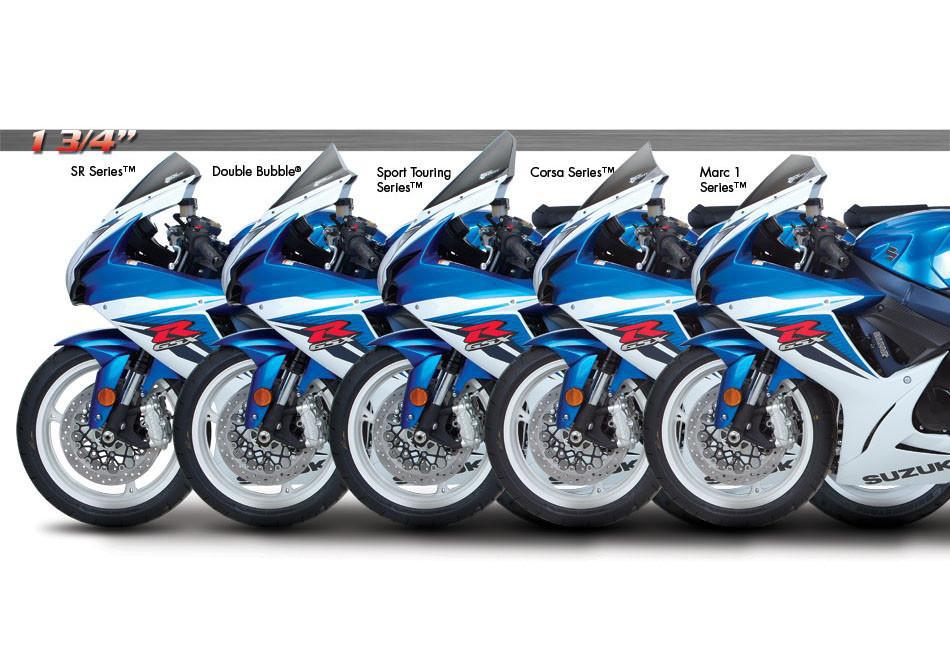 ZEROGRAVITY Windscreen Suzuki GSXR 600 / 750 11-Up Double Bubble Light Smoke