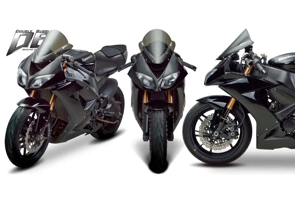 ZEROGRAVITY Kawasaki ZX6R / ZX636 09-18 Double Bubble Light Smoke