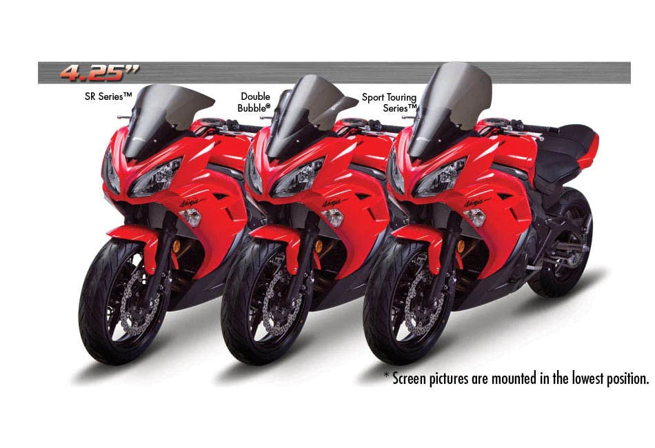 ZEROGRAVITY Windscreen Kawasaki ER6F 12-16 Double Bubble Light Smoke