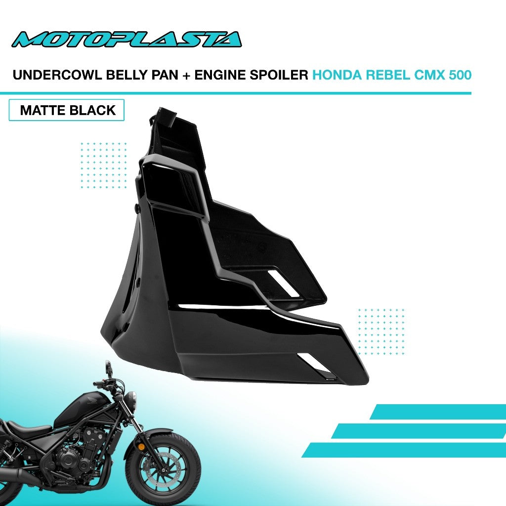 MOTOPLASTA Undercowl Belly Pan + Engine Spoiler Honda Rebel CMX 500