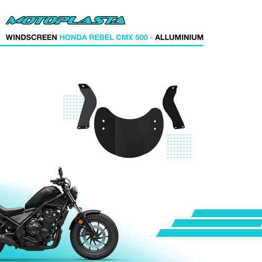 MOTOPLASTA Windscreen Honda Rebel CMX 500 Alluminium