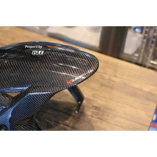 Kabon Front Fender Carbon Kawasaki ZX10R 16-20 / 21-Up Lapis Karbon Kevlar Kabon