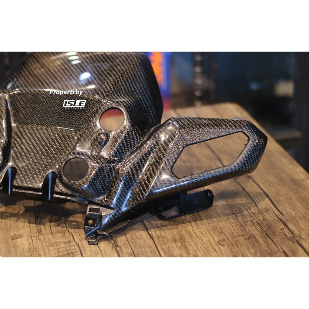 Kabon Cover Aki Carbon Yamaha XMAX New Connected 23-Up + Part Ori Lapis Karbon Kevlar Kabon