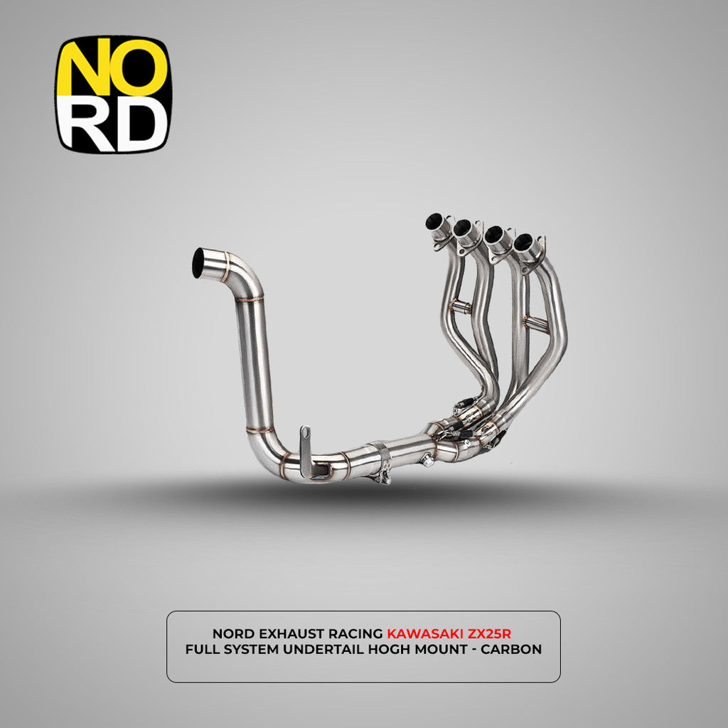 NORD EXHAUST RACING KNALPOT KAWASAKI ZX25R UNDERTAIL HIGH MOUNT FULL SYSTEM – CARBON