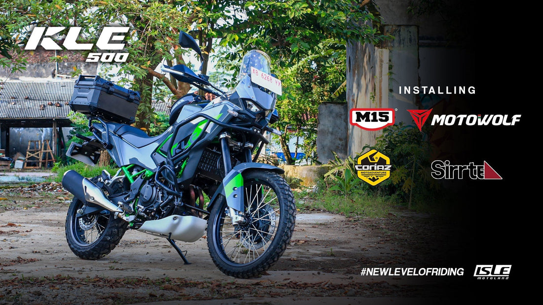 Kawasaki KLE 500 Tampil Lebih Adventure dengan Upgrade Aksesori Premium di Isle Motoland