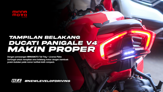 MINNAMOTO Tail Tidy + License Plate Terpasang di DUCATI Panigale V4S