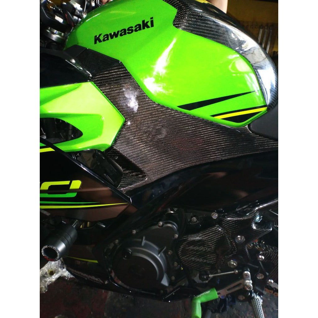 Side Panel Kawasaki New Ninja 250 Facelift 2018 Carbon Kevlar