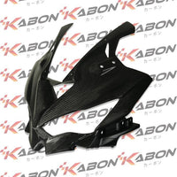 KABON Kedok Fairing Depan Carbon Kawasaki ZX25R, ZX25RR, ZX4R, ZX4RR Lapis Karbon Kevlar