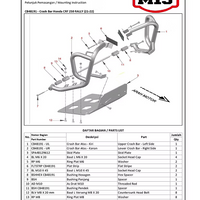 M15 Engine Guard + Skid Plate Honda CRF 250 Rally (21-22)