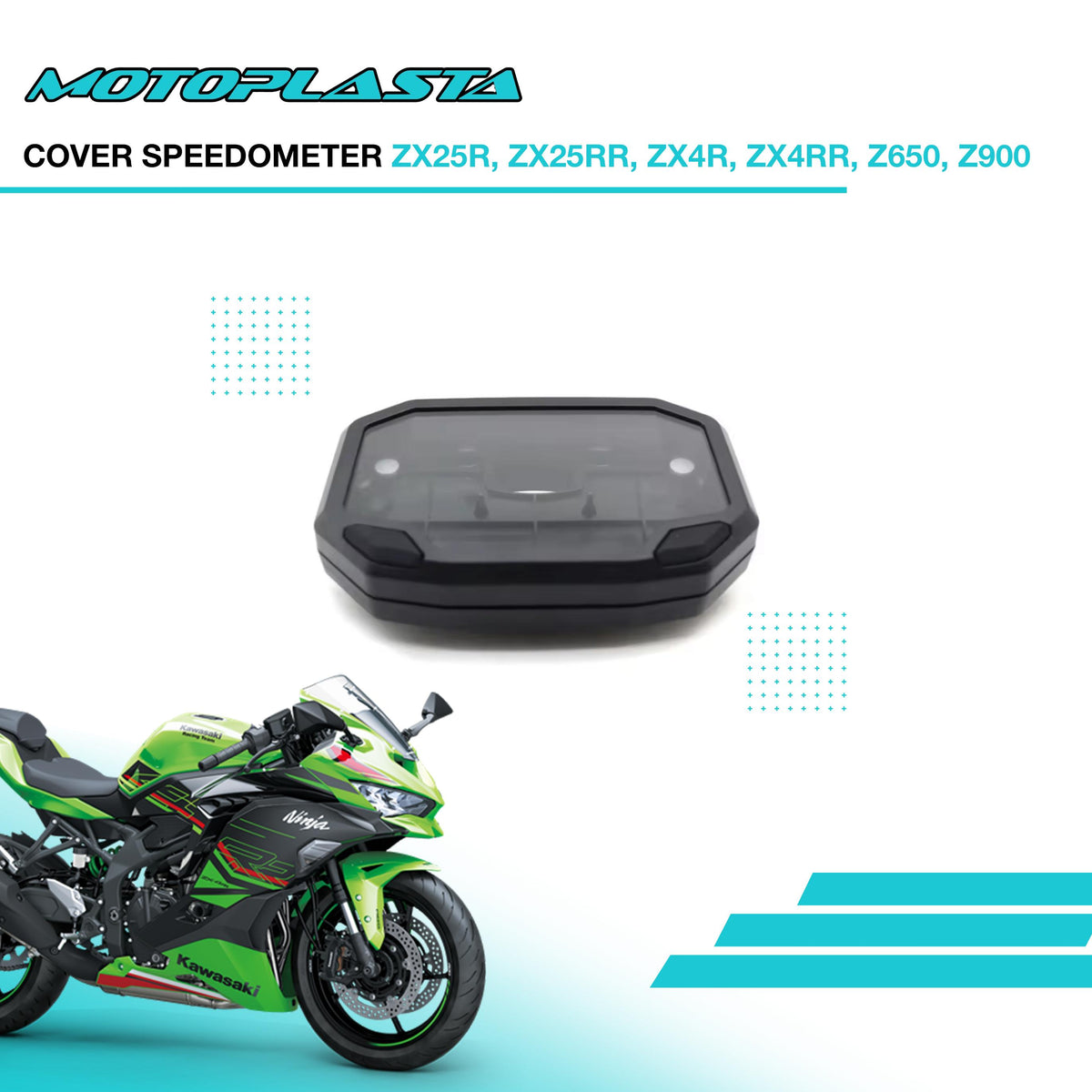 MOTOPLASTA Cover Speedometer Kawasaki ZX25R / ZX25RR / ZX4R / ZX4RR / Z650 / Z900