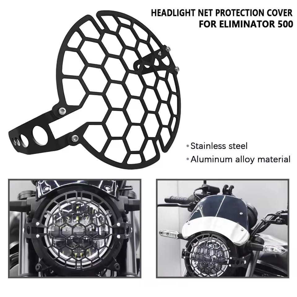 URRA Headlamp Guard Kawasaki Eliminator 500 Pelindung Lampu Depan