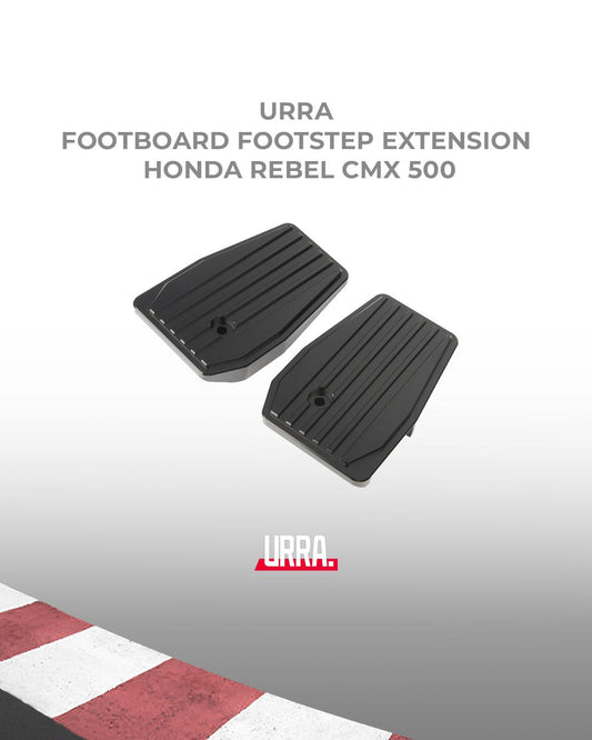 URRA Footboard Footstep Extension Honda Rebel CMX 500 Alluminium Pelebar Pijakan Kaki
