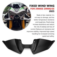 MOTOPLASTA Winglet Spoiler Kawasaki Z900 SE 2025 Samping Depan