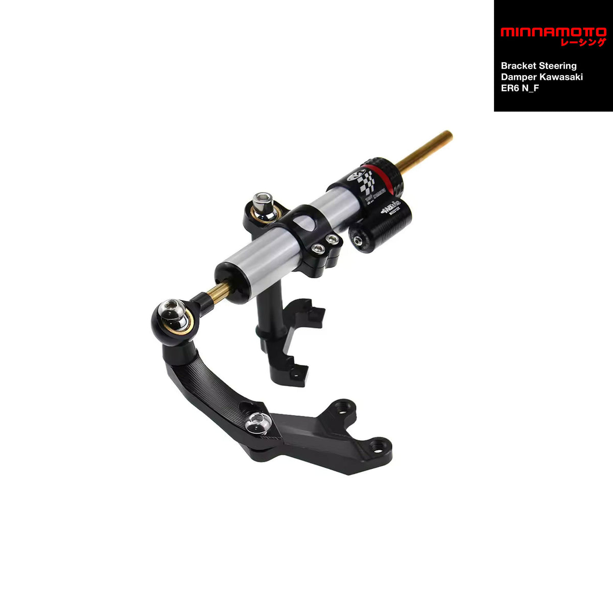 MINNAMOTO Bracket Steering Damper Kawasaki ER6 N/F