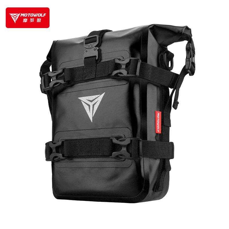 MOTOWOLF Bumper Pannier Bag Waterproof - Black