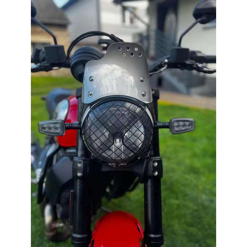 MOTOPLASTA Windscreen Naked Universal Low Side Holes Visor Windshield